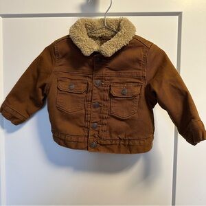 Baby Gap Sherpa Lined Denim Jacket